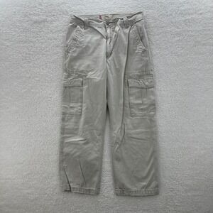 Vintage Levis Pants Men 34x32 Y2K Baggy Loose Cargo Military Utility Paratrooper